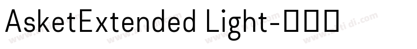 AsketExtended Light字体转换